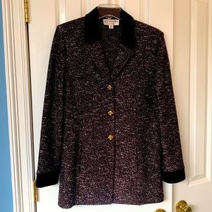 St. John Collection Black and Gold Blazer
